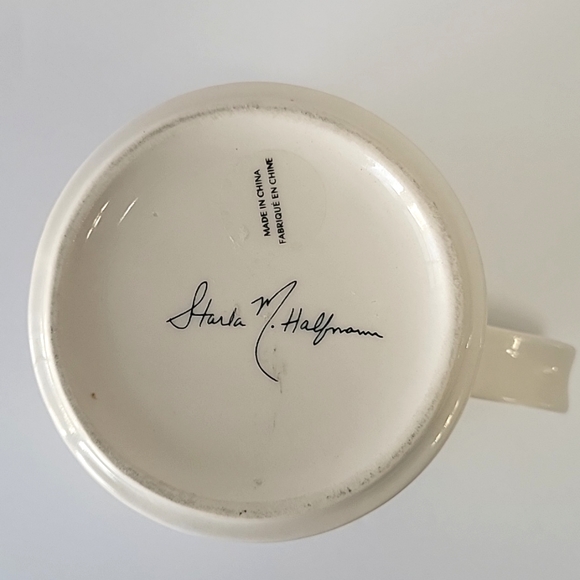 Anthropologie Starla M. Halfmann monogram letter M petal palette mug - Picture 5 of 6